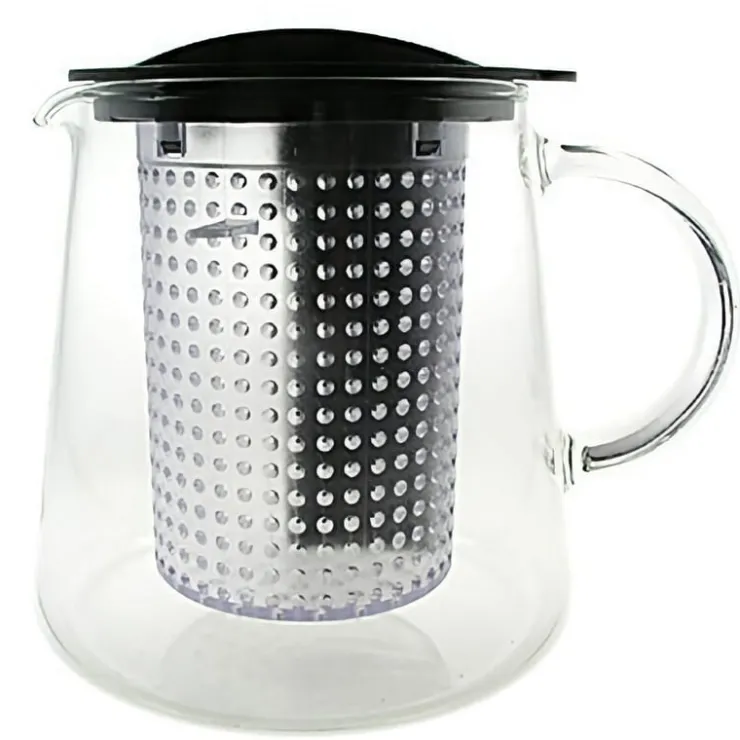 Theepot zwart tea control 0,8 liter (Finum)<Pit&Pit Fashion